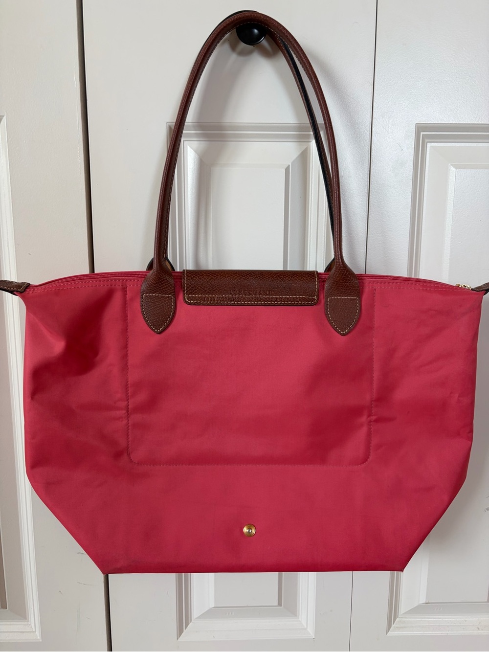 Longchamp Large Le Pliage Tote Grenadine Pink + Bonus Bag Organizer - Picture 4 of 15